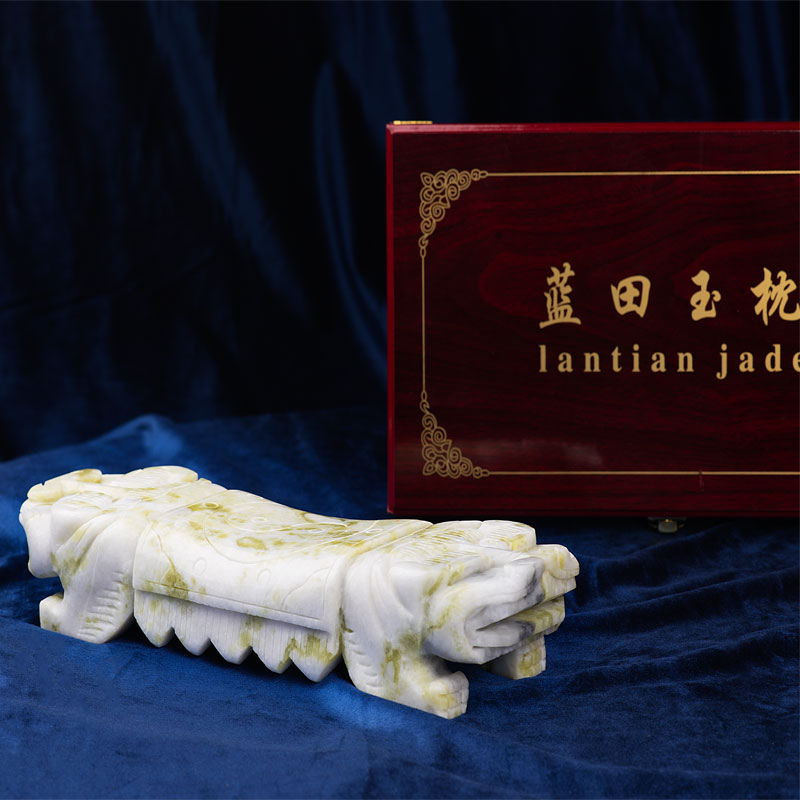 玉石枕頭-虎頭玉枕-藍田玉枕頭